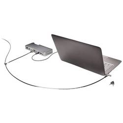 Kensington kabelový zámek pro notebooky, kódový zámek s klíčem přípojka pro dva notebooky, supersilný uzavírací knoflík T-Bar pro ochranu proti manipulaci 2430