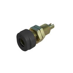 Hirschmann Test & Measurement BUG 10 Au zdířka pro banánek zásuvka, vestavná vertikální Ø pin: 4 mm černá 1 ks