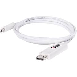 club3D USB-C® / DisplayPort kabelový adaptér USB-C ® zástrčka, Konektor DisplayPort 1.20 m bílá CAC-1517 Kabel DisplayPort