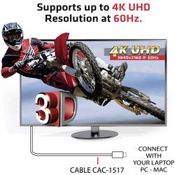 club3D USB-C® / DisplayPort kabelový adaptér USB-C ® zástrčka, Konektor DisplayPort 1.20 m bílá CAC-1517 Kabel DisplayPort