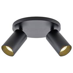 Deko Light 348254 Can Tilt rund, 2x 7,5 W GU10, Schwarz Stropní svítidlo GU10 7.5 W černá