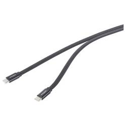 Renkforce USB kabel USB 2.0 USB-C ® zástrčka, USB-C ® zástrčka 1.00 m černá S magnetickým vinutím RF-6871988