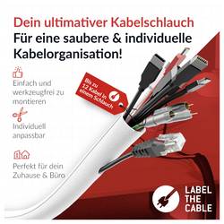 hadice na kabely Label the Cable PRO 5120 bílá