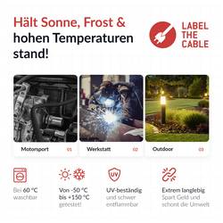 hadice na kabely Label the Cable PRO 5120 bílá