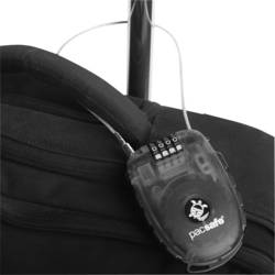 Pacsafe 10280109 kabelový zámek na heslo, 60 mm, Nerezová ocel, plast