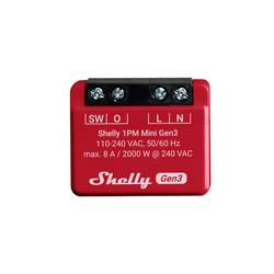 Shelly Shelly 1PM Mini Gen3 spínací a měřicí aktor Wi-Fi, Bluetooth