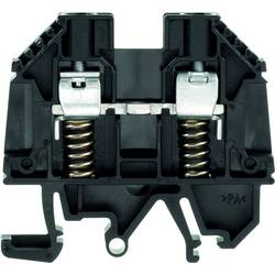 W-terminal with external tensioning, Feed-through terminal, Rated cross-section: 6 mm², Screw connection, WDU 6 SL/EN SW 9537430000 černá Weidmüller 50 ks