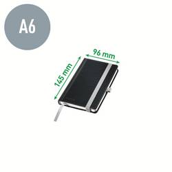 Leitz 44911094 poznámková kniha čtverečkovaný saténová černá 80 listů DIN A6