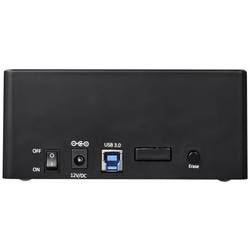 Renkforce RF-5576398 USB 3.2 (Gen 1x1) SATA 2 porty dokovací stanice pro pevný disk 2.5 palec, 3.5 palec s funkcí klonování, s funkcí mazání