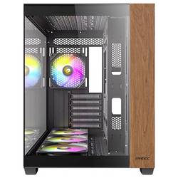Antec CX800 Wood midi tower herní pouzdro černá, dřevo prachový filtr
