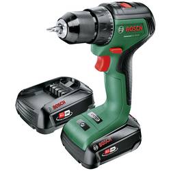 Bosch Home and Garden UniversalDrill 18V-60 aku vrtačka, aku šroubovák, 18 V, 2.0 Ah Li-Ion vč. 2x aku, vč. nabíječky, 06039D7002