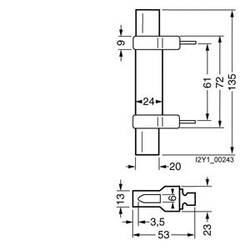 Siemens 3NG1202 NH odpojovací nůž Vhodné pro (pojistky) velikost pojistky 000 - 4 Velikost pojistky = 1 250 A 1 ks