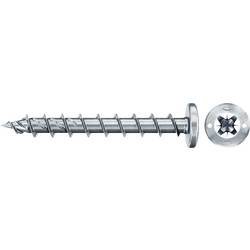 Fischer 670538 Power-Fast II šrouby do dřevotřísky 6 mm 70 mm křížová drážka Pozidriv ocel galvanizováno zinkem 50 ks