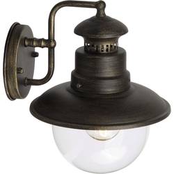 Brilliant Artu 96128/86 venkovní nástěnné osvětlení úsporná žárovka, LED E27 53 W černá, zlatá