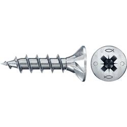Fischer 670285 Power-Fast II CZF šrouby do dřevotřísky 4.5 mm 20 mm křížová drážka Pozidriv ocel galvanizováno zinkem 100 ks