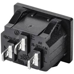 TRU COMPONENTS TC-10088384 IEC zástrčka C13/C14 C14 zástrčka, vestavná rovná Počet kontaktů: 3 10 A černá 1 ks