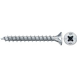 Fischer 670296 Power-Fast II CZF šrouby do dřevotřísky 4.5 mm 30 mm křížová drážka Pozidriv ocel galvanizováno zinkem 300 ks
