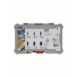 Sada drážkových fréz, 6 dřík, 1/4 ks Bosch Accessories 2607017467