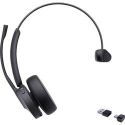 Yealink BH 70 Mono Teams USB-C/A Headset otevřená (On Ear) Bluetooth® mono černá Redukce šumu mikrofonu Tlačítko Microsoft Teams telefon