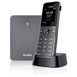 Yealink W73P DECT System (W70 Basis + W7) bezdrátový VoIP telefon handsfree, kompatibilní s naslouchadly barevný displej šedá