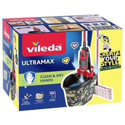 Vileda 183755 Vileda ULTRAMAX MY STYLE Box - Level Up Your Space Sada na stěrku antracitová, červená 1 ks
