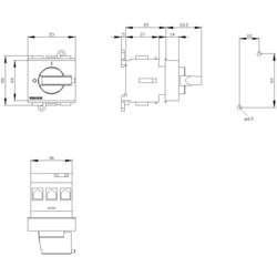 černá 3pólový 16 mm² 32 A 690 V/AC Siemens 3LD22300TK11