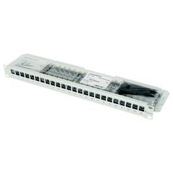 Telegärtner 100007011 19 osazený modulární nosič 483 mm (19) CAT 6A 1 U černá