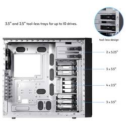 Chieftec midi tower PC skříň černá