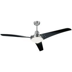 CasaFan Mirage stropní ventilátor 53 W (Ø x v) 142 cm x 395 mm chrom (kartáčovaný) s dálkovým ovládáním, s osvětlením, vhodný i pro zimní provoz