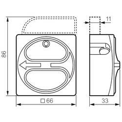 BACO BA174102 odpínač 32 A 1 x 90 ° šedá, černá 1 ks