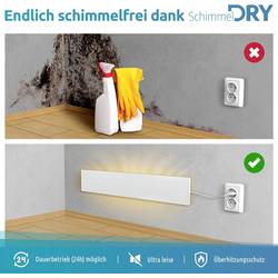 Schimmel-DRY DH-WHI-SDRY-SET odvlhčovač stěn / odstraňovač plísně, M1+M2, bílá