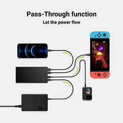 Green Cell GC PowerPlay10S powerbanka Li-Pol, 10000 mAh, Quick Charge 3.0, Dodávka energie, USB-A, USB-C®, černá