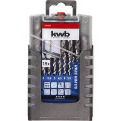 kwb 205920 HSS sada spirálových vrtáku do kovu 19dílná 1 mm, 1.5 mm, 2 mm, 2.5 mm, 3 mm, 3.5 mm, 4 mm, 4.5 mm, 5 mm, 5.5 mm, 6 mm, 6.5 mm, 7 mm, 8 mm, 8.5 mm,