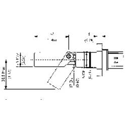 TE Connectivity Sensor LCS-02 CLCS 02 hladinový spínač, 1 spínací kontakt, 1 rozpínací kontakt, 1 A, IP65