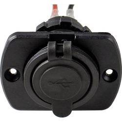 AS Schwabe Vestavná zásuvka USB Caravan, 2 zásuvky, černá Proudová zatížitelnost (max.)=2.1 A 5 V
