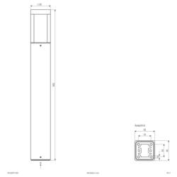 EVN WLQ65071502 WLQ65071502 venkovní stojací LED lampa LED 7 W antracitová