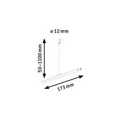 Paulmann Wire Corduo Suspension 94598 nízkonapěť. komponent lankových systémů zavěšení lana bílá (matná)