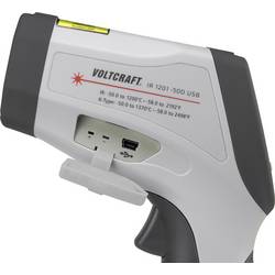 VOLTCRAFT IR 1201-50D USB infračervený teploměr, optika 50:1, -50 - 1200 °C, pyrometr