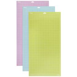 Cricut Explore/Maker LightGrip/StandardGrip/StrongGrip (30.5 x 61 cm) 3-Pack řezací podložka Šířka řezu 30.5 cm fialová, modrá, žlutá