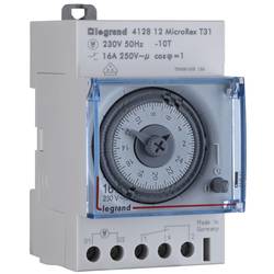 Legrand 412812 časovač na DIN lištu, 412812, analogový, 1 kanál, 4000 W
