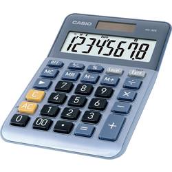 Casio MS-80E stolní kalkulačka, displej (počet míst) 8, solární napájení, modrá