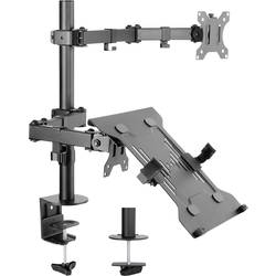 SpeaKa Professional SP-MM-302 rameno na monitory 2 Displej: (s) 33,0 cm (13) - 81,3 cm (32) černá otočný, nastavitelná výška, naklápěcí, nakláněcí