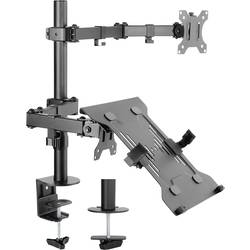 SpeaKa Professional SP-MM-302 rameno na monitory 2 Displej: (s) 33,0 cm (13) - 81,3 cm (32) černá otočný, nastavitelná výška, naklápěcí, nakláněcí