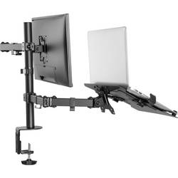SpeaKa Professional SP-MM-302 rameno na monitory 2 Displej: (s) 33,0 cm (13) - 81,3 cm (32) černá otočný, nastavitelná výška, naklápěcí, nakláněcí