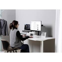 SpeaKa Professional SP-MM-302 rameno na monitory 2 Displej: (s) 33,0 cm (13) - 81,3 cm (32) černá otočný, nastavitelná výška, naklápěcí, nakláněcí
