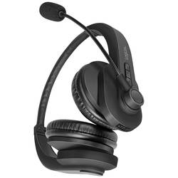 LogiLink BT0060 Headset otevřená (On Ear) Bluetooth® stereo černá regulace hlasitosti Počítače
