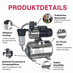 T.I.P. - Technische Industrie Produkte 31155 HWW INOX 1300 Plus F domácí vodárna 230 V 4350 l/h