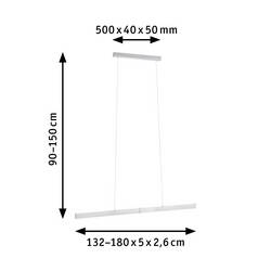 Paulmann Aptare 76988 LED závěsný lustr LED 33 W hliník (kartáčovaný)
