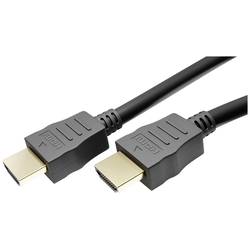 Goobay HDMI kabel Zástrčka HDMI-A, Zástrčka HDMI-A 20.00 m černá 38523 4K UHD, Pozlacený, eARC HDMI kabel