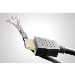 Goobay HDMI kabel Zástrčka HDMI-A, Zástrčka HDMI-A 20.00 m černá 38523 4K UHD, Pozlacený, eARC HDMI kabel